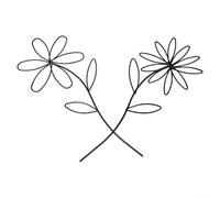 Treillis de plantes pour une utilisation en intérieur avec motif feuille construit à partir de fil enduit pour faciliter le développement des plantes grimpantes