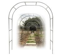 Treillis de roses en acier inoxydable résistant aux intempéries - Support d'escalade autonome - 230/240 cm (3,5 x 2,4 m) - Arche de jardin pour roses et vignes - Décoration extérieure élégante