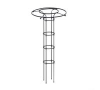 Treillis de support pour plantes d'extérieur - Cadre noir arqué pour cultiver des vignes, des tomates et des plantes d'intérieur (150 cm)