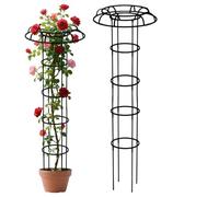 Treillis d'obélisque de jardin - Poteaux de support pour plantes | Treillis de jardin vertical pour toutes les saisons | Treillis pour plantes grimpantes en forme de parapluie