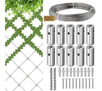 Treillis en acier inoxydable - Kit vertical de treillis extérieur, pylône de jardin pour légumes de culture, grimpantes, murs de briques | Fremely déchiré pour balcons, c