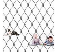 Treillis en Acier Inoxydable Treillis Extensible, Filet de Protection Enfant, Maille de Sécurité pour Balcon, Filet de Sécurité Robuste pour Poules, Voliere, Grillage Jardin Exterieur ( Taille : H 0.8