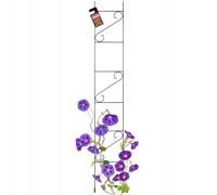 KADAX Grille de Treillis en Acier pour Grimper - Jardin, Plantes, Roses Grimpantes - Résistant aux Intempéries - Décoration - Noir (Hauteur : 180 cm)