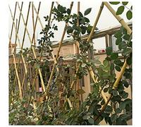 Treillis en Bambou Nature avec Rivets, Panneau De Clôture en Treillis De Support De Plante Extensible, Utilisées comme Plantes Grimpantes, Séparateurs, Décoration Murale