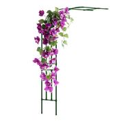 Treillis en demi-arche de jardin pour plantes grimpantes, tonnelle semi-arche en métal pour roses et vignes, pergola d'extérieur robuste, décoration de jardin verte (l 2,2 x H 2,4 m)
