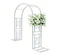Treillis en métal noir pour plantes grimpantes, pergola pour pelouse et terrasse, décoration de fleurs, 1,8 m, 2,2 m, 2,6 m (l 340 x H 230 cm)