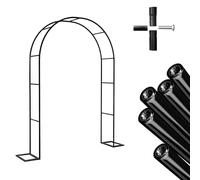 Treillis en métal pour arche de jardin de mariage - 240 x 230 cm, parfait pour les plantes grimpantes en extérieur et intérieur, tonnelle élégante pour les mariages et les fêtes, structure décorative