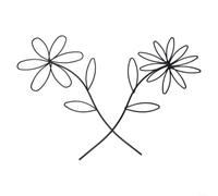 Treillis en métal pour plantes grimpantes, cadre de support en forme de feuille pour plantes d'intérieur et de jardin, fil enduit d'aide à la croissance verticale, noir