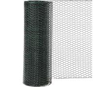 Siena Garden Treillis hexagonal en PVC 25 x 1000 mm x 10 m, 1 Pièces, Vert, 457565