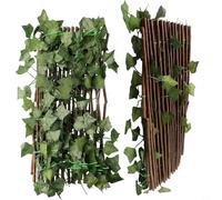 Treillis en saule artificiel extensible, clôture de jardin, treillis de lierre extensible, protection contre les UV (patate douce)