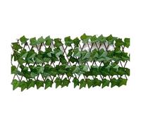 Treillis Extensible Cour extérieure de clôture Simulation | Décoration de jardin murale en rotin à feuilles vertes en plastique télescopique(40CM Sweet potato le)
