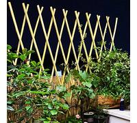 Treillis extensible en bambou pour plantes grimpantes - Séparateurs de jardin robustes et décoration murale