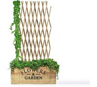 Treillis Extensible en Bambou, Support pour Plantes Grimpantes, Clôture de Jardin Décorative, Plusieurs Tailles, 180 x 180 cm