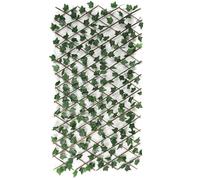 Treillis Extensible Feuillage Artificiel 200 x 100 cm Brise-Vue Décoratif