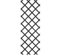 Treillis extensible - NATURE - Bois - 150 x 50 cm - Anthracite - Avec set de fixation
