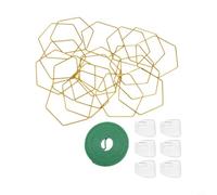 Treillis hexagonal à 18 éléments pour améliorer les installations murales dans les espaces de vie et de travail modernes