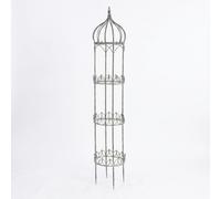 Treillis Jardin Métal Rond Support, Ensemble Complet