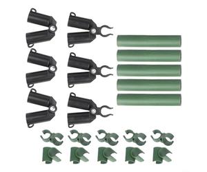 Treillis Lot de 21 clips d'accessoires pour construire des grilles de support de plantes interconnectées dans des parterres de jardin surélevés et des conteneurs