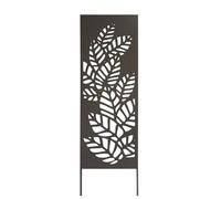 Trellis métal décoratif à planter ATHEA - 0,33 x 1,20 m - Brun