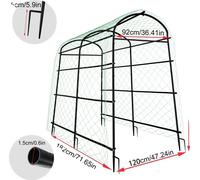Treillis métallique de jardin en forme de U, grande capacité de charge, design durable, 222cm