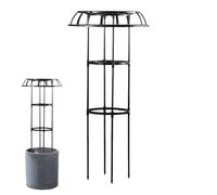 Treillis métallique de jardin - grimpante avec parasol métallique, structure verticale de type tour | Tour pour grimpantes, paquet de treillis pour grimpantes d'intérieur et