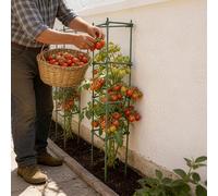 Treillis métallique durable de 27,94 cm de large sur 119,89 cm de haut - Convient pour les tomates, les raisins, les concombres et les vignes de fruits de la passion, essentiel pour les plantes en pot