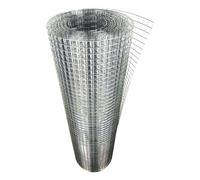 Treillis métallique, tissu de quincaillerie en acier inoxydable, treillis métallique soudé, filet de poulet inoxydable, tissu matériel 1/2 pouce, maille soudée en acier inoxydable 304 (1mx9m