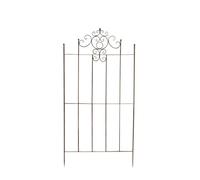 CLP Treillis en Fer Paula de Style Rustique | Treillis avec décorations élégantes | Disponible en Plusieurs Couleurs, Couleur:Marron Antique