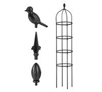 Treillis obélisque de jardin - Grand cadre d'escalade | Tour de support pour d'extérieur - Support décoratif pour vigne - Structure robuste pour serre, terrasse, cour, ferme, aménagement