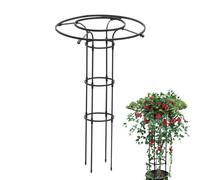 Treillis obélisque de jardin pour plantes grimpantes d'extérieur 120 cm - Treillis de parapluie pour pots de fleurs en acier inoxydable avec revêtement en polypropylène pour clématites, vignes, jasmin