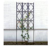 Treillis Pliable pour Plantes Grimpantes, Treillage en Métal, Cadre d'escalade pour Plantes, 120cm, 150cm, 180cm, 220cm, Tuyau en Acier Métallique + Conception De Grille PP, Facile À Installer