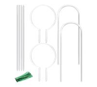 Treillis pour d'intérieur | Treillis en Acrylique Transparent pour en Pot | Support de Tige Rond avec Attaches torsadées pour Cage Transparente pour Jardin, Cour, extérieur