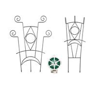Treillis pour en Pot, Ensemble empilable de 2 pièces en métal | Support pour grimpantes - pour Maison, Appartement, Balcon, Jardin, terrasse, Fleurs, Femme