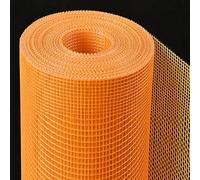 Treillis pour enduits et plâtrage, Rouleau de maille en fibre verre Orange blanc 50m-200m 0.3cm-0.5cm, renfort d'isolation(Orange,100mx0.4cm)
