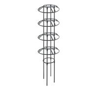 Treillis pour grimpantes - 90-130 cm Métal Fer PE | Obélisque Jardin Antioxydant Support Fleurs Légumes Vigne Pot Clématite Rose Esthétique Santé Maison Voyage