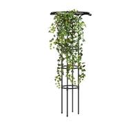 Treillis pour grimpantes et fleurs - 155 cm de haut - Construction en acier portable et démontable - Revêtement en plastique - Convient pour la mise en forme de à feuilles