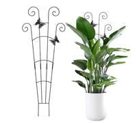 Treillis pour grimpantes - Support de Jardin en Fer Robuste, pour | 29,92 x 11,81 Pouces Structure en métal pour Toutes Les Saisons, Porte-vis pour Fleurs de légumes, Bonsai Pomodo
