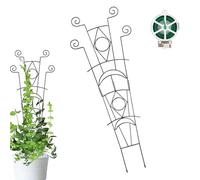 Treillis pour plantes en pot | Set empilable de 2 pièces en métal | Treillis décoratif pour plantes, pour jardiniers, maison, appartement, ferme, balcon, serre, patio, terrasse, jardin