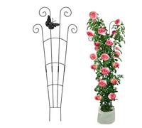 Treillis pour plantes en pot - Tringle toutes saisons | Treillis de jardin, plantes grimpantes pour vignes, bonsaï, tomates, poivres, orchidées, lierre, rebord de fenêtre, balcon, cour intérieure