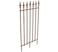 CLP Treillis métallique Elisa – 100 x 50 cm, support pour rosiers et lierre, Marron antique