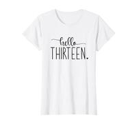 Treize Anniversaire Fille troisième Coeur Je suis 13 Filles T-Shirt