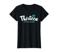 Treize #Officialteenager 13e Anniversaire Fille 13 Ans T-Shirt