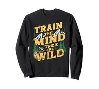Trek The Wild is Motivation pour L'Aventure en Plein air Sweatshirt