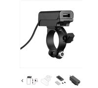 Trek X, Chargeur Usb Avec Double Prise Usb (Usb A + Usb C) Lampa Cod.91817 Orig