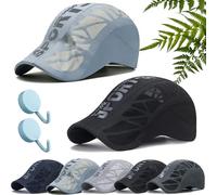 Trekair Sport Cap, Ultra-Breathable Sun Protection Mesh Running Hat for Men, Lightweight, Quick-Dry, Adjustable Fit (2pcs-f,Taille Unique)