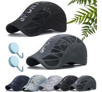 Trekair Sport Cap, Ultra-Breathable Sun Protection Mesh Running Hat for Men, Lightweight, Quick-Dry, Adjustable Fit (2pcs-a,Taille Unique)