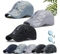 Trekair Sport Cap, Ultra-Breathable Sun Protection Mesh Running Hat for Men, Lightweight, Quick-Dry, Adjustable Fit (3pcs-d,Taille Unique)