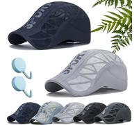 Trekair Sport Cap, Ultra-Breathable Sun Protection Mesh Running Hat for Men, Lightweight, Quick-Dry, Adjustable Fit (2pcs-i,Taille Unique)
