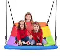 Trekassy Balançoire nid d'oiseau de 320 kg - 152 cm - XXL - Avec 2 sangles de balançoire de 3 m - Charge maximale : 700 kg - Étanche - Pour plus d'enfants - Jardin extérieur