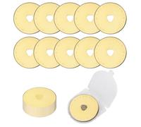 Treki 10pcs Lames Rotatives de 45mm SKS-7 Lames de Rechange pour Cutter Rotatif en Titane Rond Lames pour Coupeur pour Découpe du Tissu Cuir Papier PVC